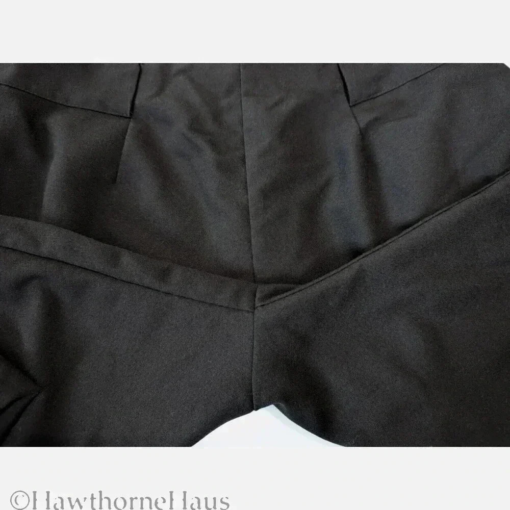 ASOS Design Black High Waist Dress Pants Size 6 Tapered Leg Stretch Pockets - Picture 6 of 9